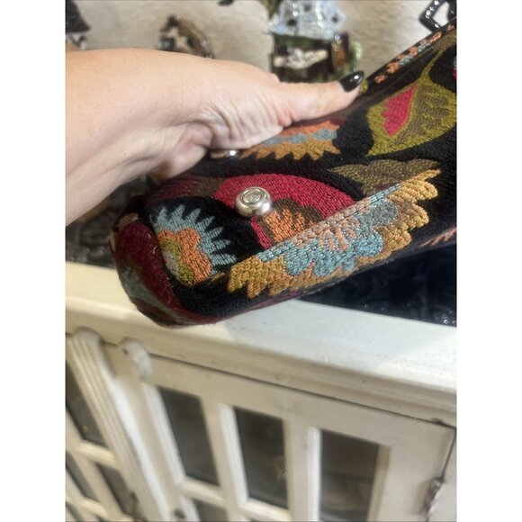 Raviani Garland Tx Tote Bag Tapestry Western Boho Bling Jacquard Floral Purse - Picture 11 of 16